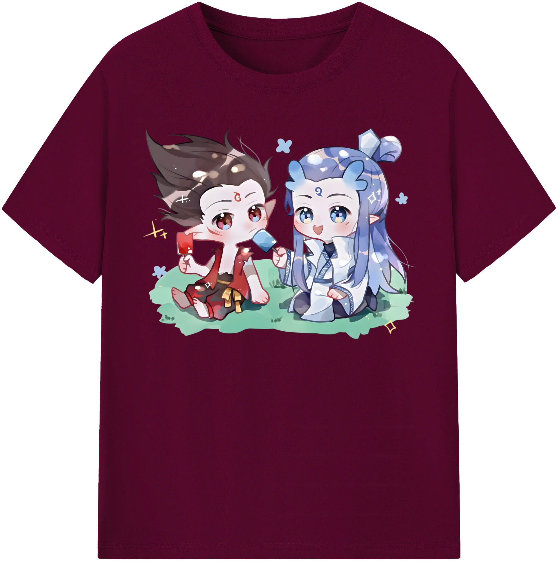 （画像用） Ne Zha 2 ナタ 魔童の大暴れ レディースカジュアルプリントTシャツ（綿100％）
